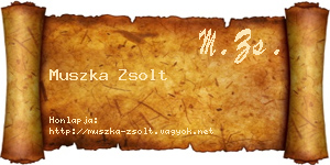 Muszka Zsolt névjegykártya